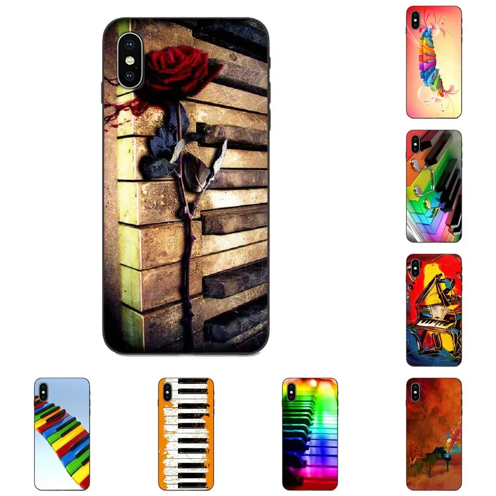 

Colorful Piano Sheet Music TPU Art Print For Huawei Mate 9 10 20 P8 P9 P10 P20 P30 Lite Mini Play Pro P smart Plus Z 2017 2019