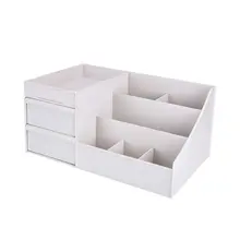 Ящик-тип косметический ящик для хранения в общежитии отделка уход за кожей Настольный туалетный столик маска помада полка пластиковая коробка