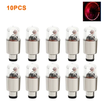 

10pcs Tire Lamp Decorative Car Truck Cycling LED Wheel Light Bike Motorcycle Safe Accessories Night Riding Flashlight Valve Cap