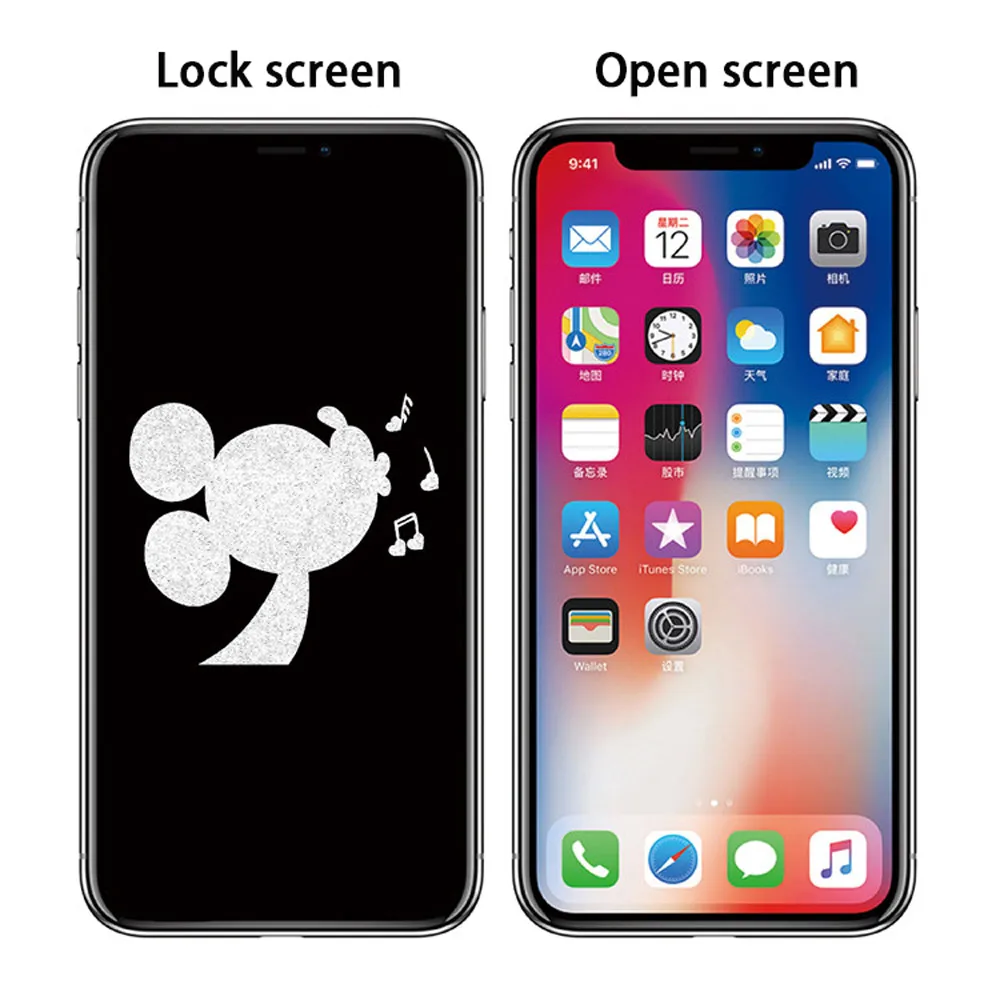 Закаленное защитное стекло FAYANG для Iphone xs max xr x xsmax Full xs xr xsmax x с рисунком Микки Мауса из закаленного стекла