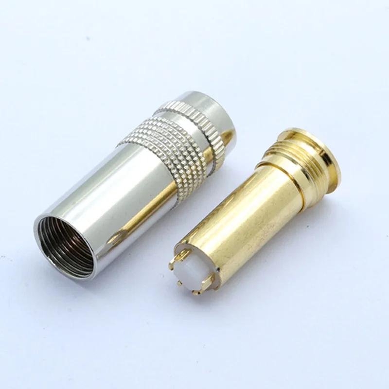 10pcs Silver Case 4 4mm 5Pole Headphone Plug Jack Audio Adapter For Sony Female Converter 4 4mm Jack Full Balanced Connector