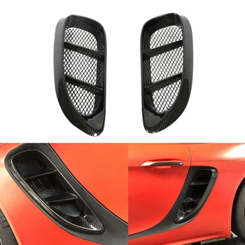 

2Pcs Carbon Fiber Side Air Scoop Vents Intake for Porsche718 Boxster Cayman 2016 - 2018