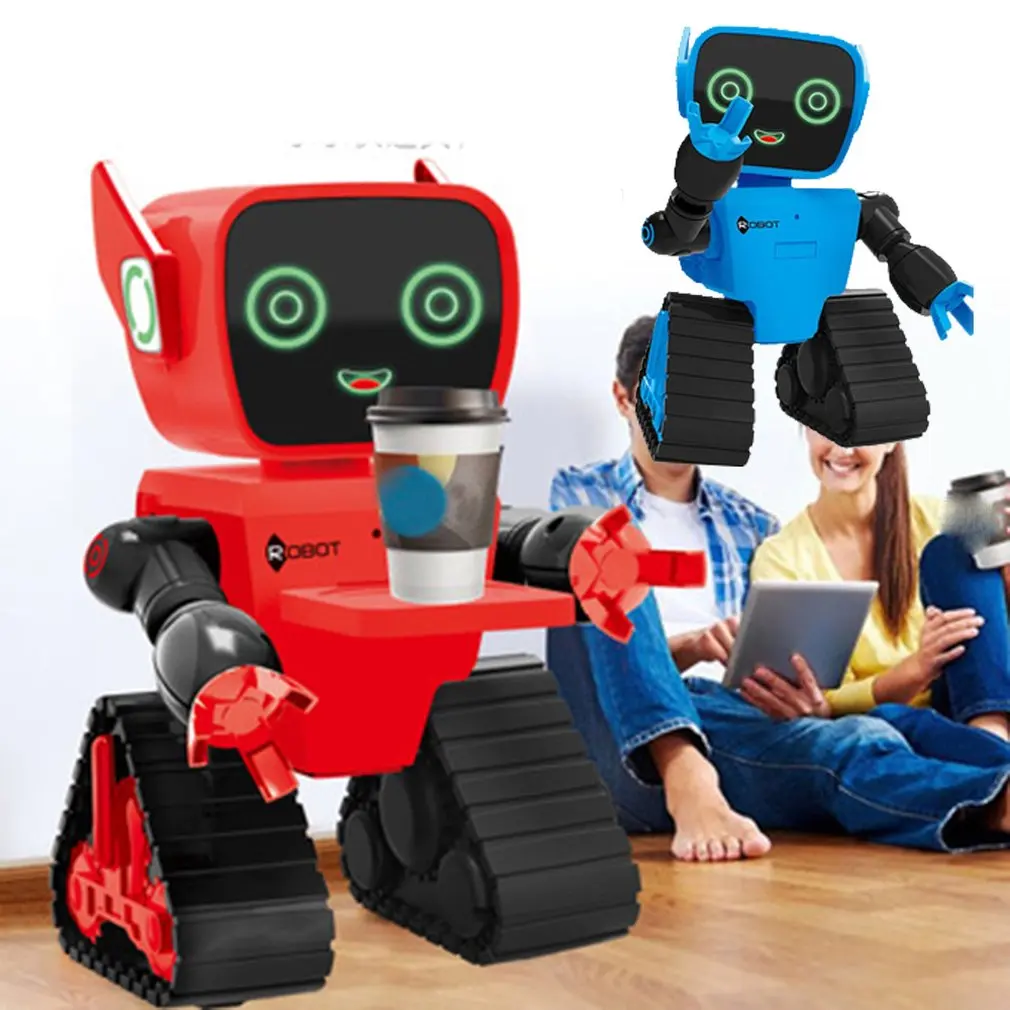 Милый Радиоуправляемый Интеллектуальный робот-игрушка, Голосовая активация, Интерактивная Запись, пение, танец, повествование, радиоуправляемый робот, игрушка, детский подарок, зеленый