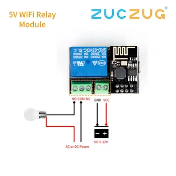 

ESP8266 ESP-01S 5V WiFi Relay Module Things Smart Home Remote Control Switch for Arduino Phone APP ESP01S Wireless WIFI Module