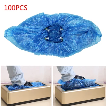 

100pcs Auto Shoe Cover Machine Special Plastic Shoe Cover T Buckle Shoe Cover Household Indoor Disposable Machine Shoe Cover