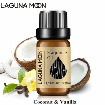

Lagunamoon 10ml Coconut Orange Fragrance Oil Flower Fruit Strawberry Oil For Soap Making Perfume Air Fresh Diffuser Candles