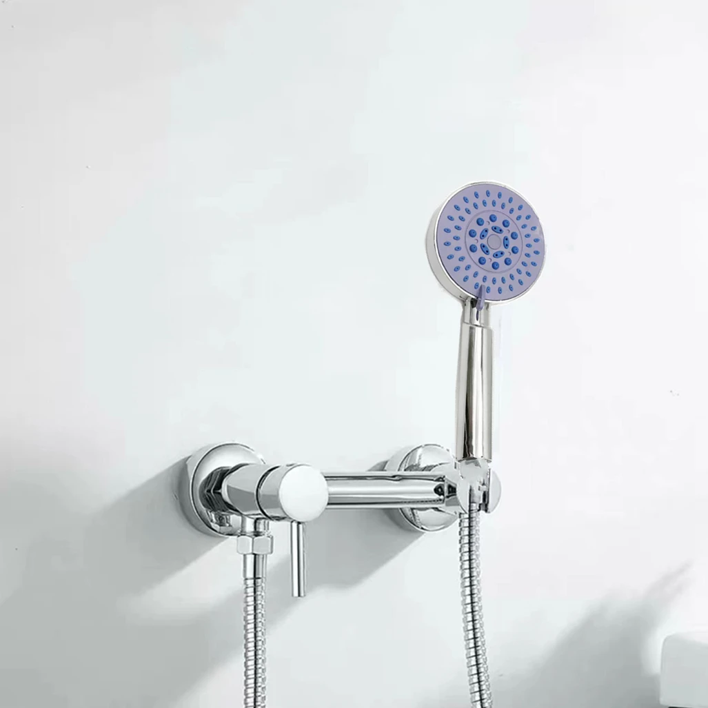 

Душевой комплект черный/хромированный латунный настенный переключатель для ванной комнаты ABS ручной спринклер Смеситель для холодной горячей ванны набор клапанов для душа