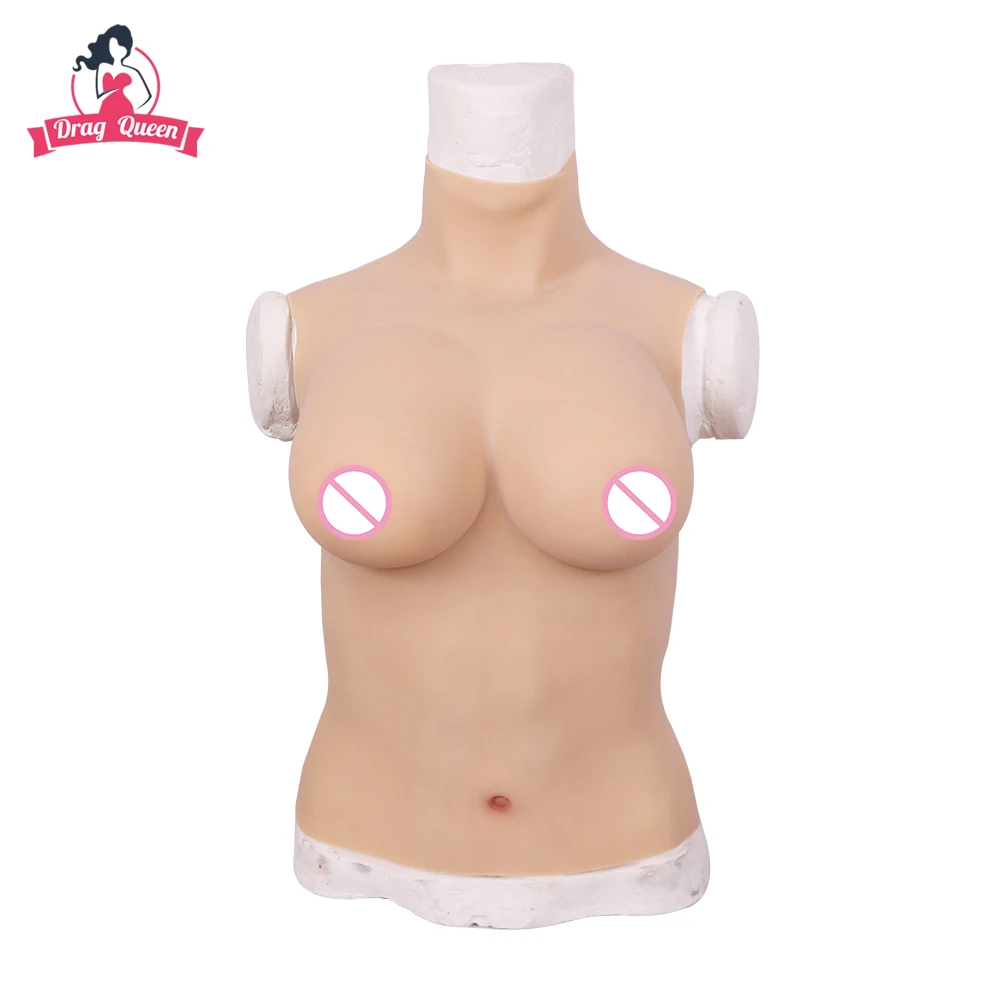 80D Cup Realistic Silicone Breast Forms Half Body Fake Boobs for Crossdresser Drag Queen Shemale Transgender Crossdressing | Дом и сад