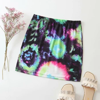 

Summer Casual Mini Skirts Female Korean 2020 Women High-Waist Sexy Slim Floral Print Split Skirt For Women Short Beach Skirt