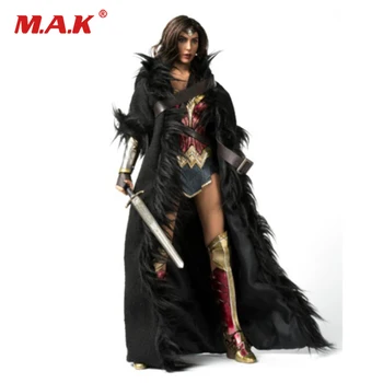 

STOYS 1/6 Scale Cosplay Woman Black Wonder Cloak Long Coat F 12" Female Figure Toys Accessories