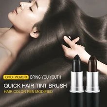 3,5 г Черный Коричневый Временная Краска для волос крем мягкий Быстрый один-ВЫКЛ волос белые волосы DIY Стайлинг цвет ручка покрытие макияж палка TSLM2