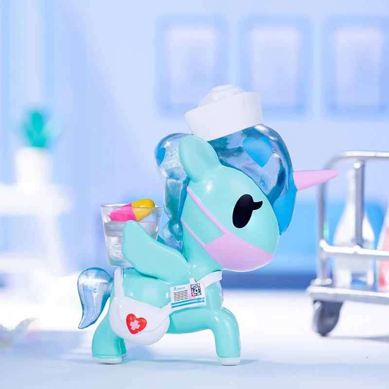 

Детские игрушки Tokidoki Единорог семейство X серии сюрприз коробка фигурки героев Угадай сумку милая настольная модель для девочки подарок на день рождения