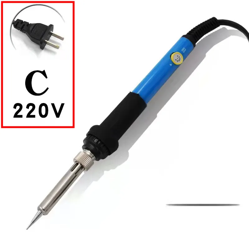 Electric soldering iron 60W temperature display temperature adjustable soldering iron tip 220V soldering tool 200-450 degrees ac 225 arc welder Welding Equipment