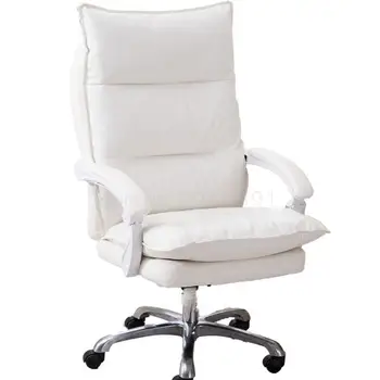 

Computer Chair, Home Office Chair, Real Cowhide Chair, Reclining Game Chair, Swivel Chair, Live Lifting Leisure Anchorwoman Chai