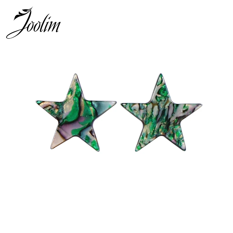 

Joolim five-pointed star Resin Stud Earring Trendy Earring Customized Jewelry