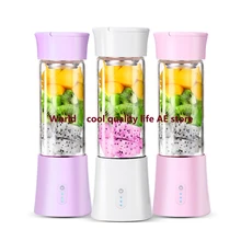 380 мл, портативная соковыжималка, электрическая, USB, перезаряжаемая, для смузи, блендер, миксер, Мини, для приготовления сока, быстро блендеры, кухонный комбайн