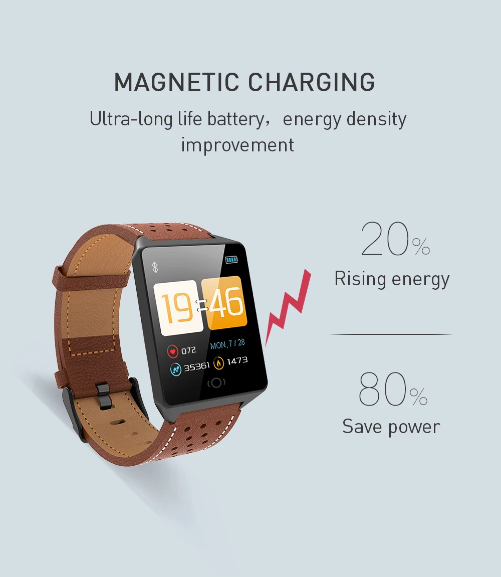 CK19 Smartwatch IP67 Waterproof Wearable Device Bluetooth Pedometer Heart Rate Monitor Color Display Smart Watch For AndroidIOS (11)