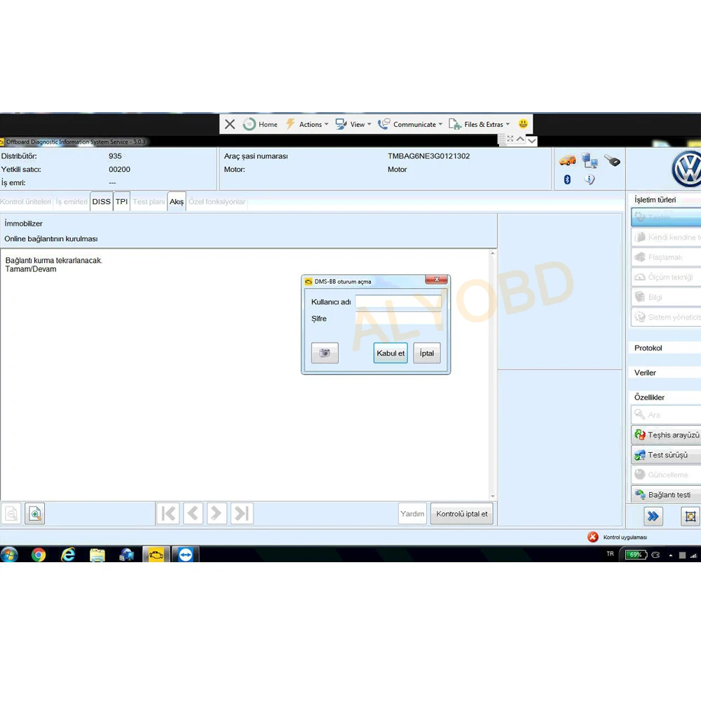 Вход в систему ODIS GEKO Online access для Audi i /V W/sk oda odis 5 16/5 26/4 33/4 13 интерфейс VAS5054/6154 вход online