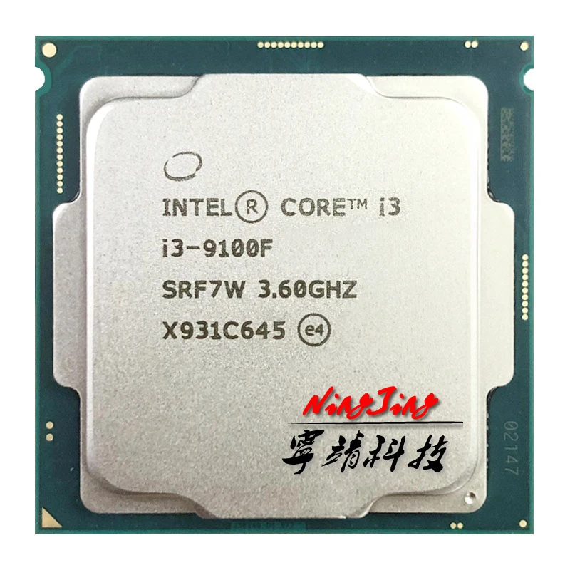 Intel Core i3-9100F i3 9100F 3.6 GHz SRF7W /SRF6N Quad-Core Quad-Thread CPU 65W 6M ProcessorLGA 1151 best processor