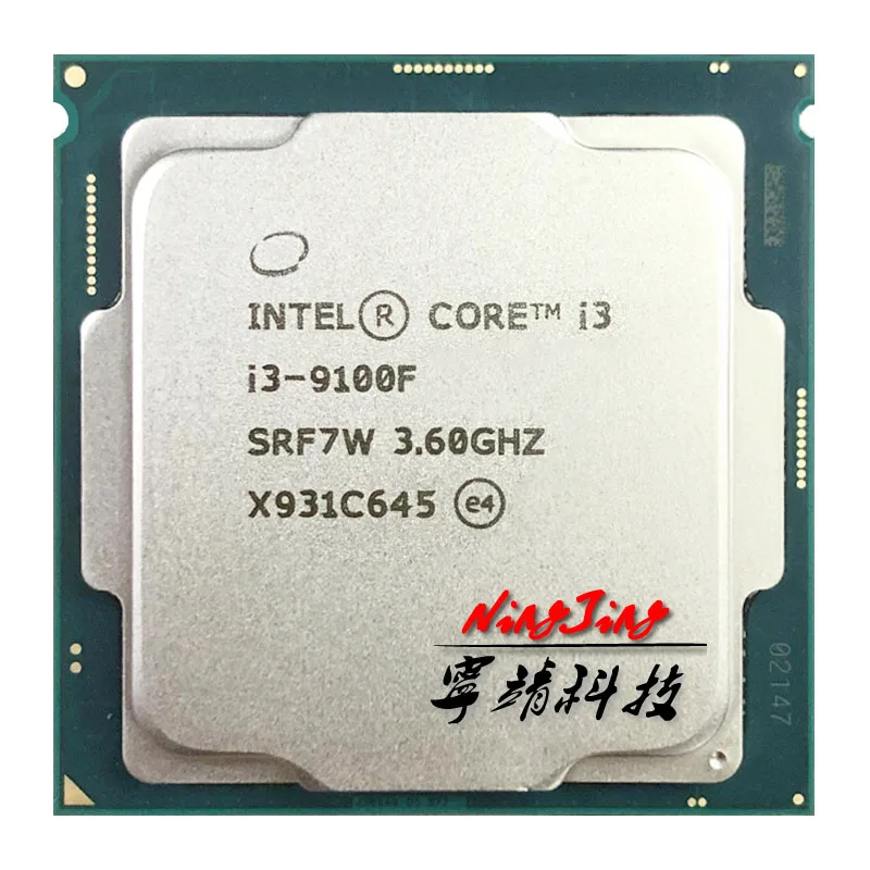 Процессор Intel Core i3 9100F 3 6 ГГц SRF7W /SRF6N четырехъядерный четырехпоточный процессор 65