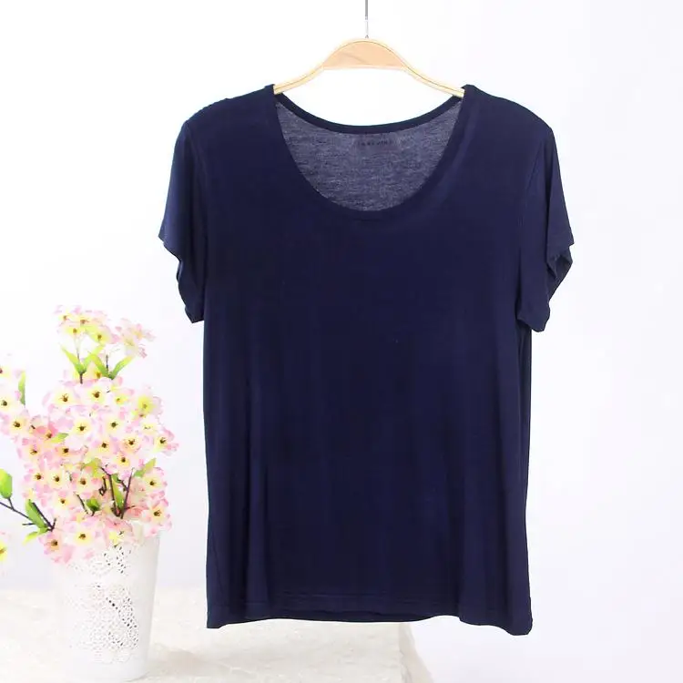 dark blue Xl-3xl плюс размер рубашка для сна спальный Топ Женская одежда для сна для женщин 1542 - Цвет: dark blue