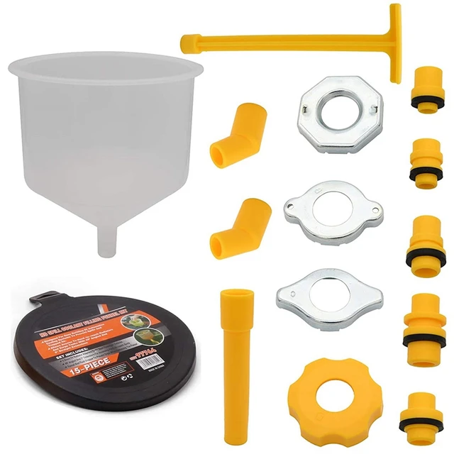 Epauto Spill Proof Radiator Coolant Filling Funnel Kit