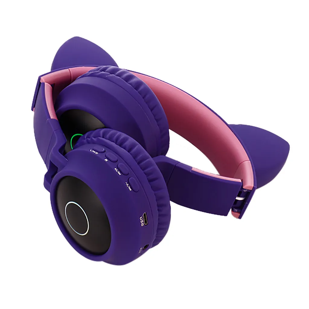 BT028C Фэнтези эльф Bluetooth 5,0 беспроводные наушники светодиодный кошачий ухо шумоподавление наушники стерео гарнитура Cascos Musica