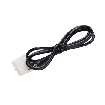 

AUX Extension Line Audio Cable Premium Audio Line Adapter Car PVC Black Portable for Mazda