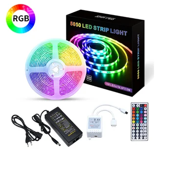 

LED Strip Lights 10M RGB 5050 SMD Flexible Ribbon RGB LED Light Decorate Tape Diode DC 12V remote Control Waterproof IP20 IP65