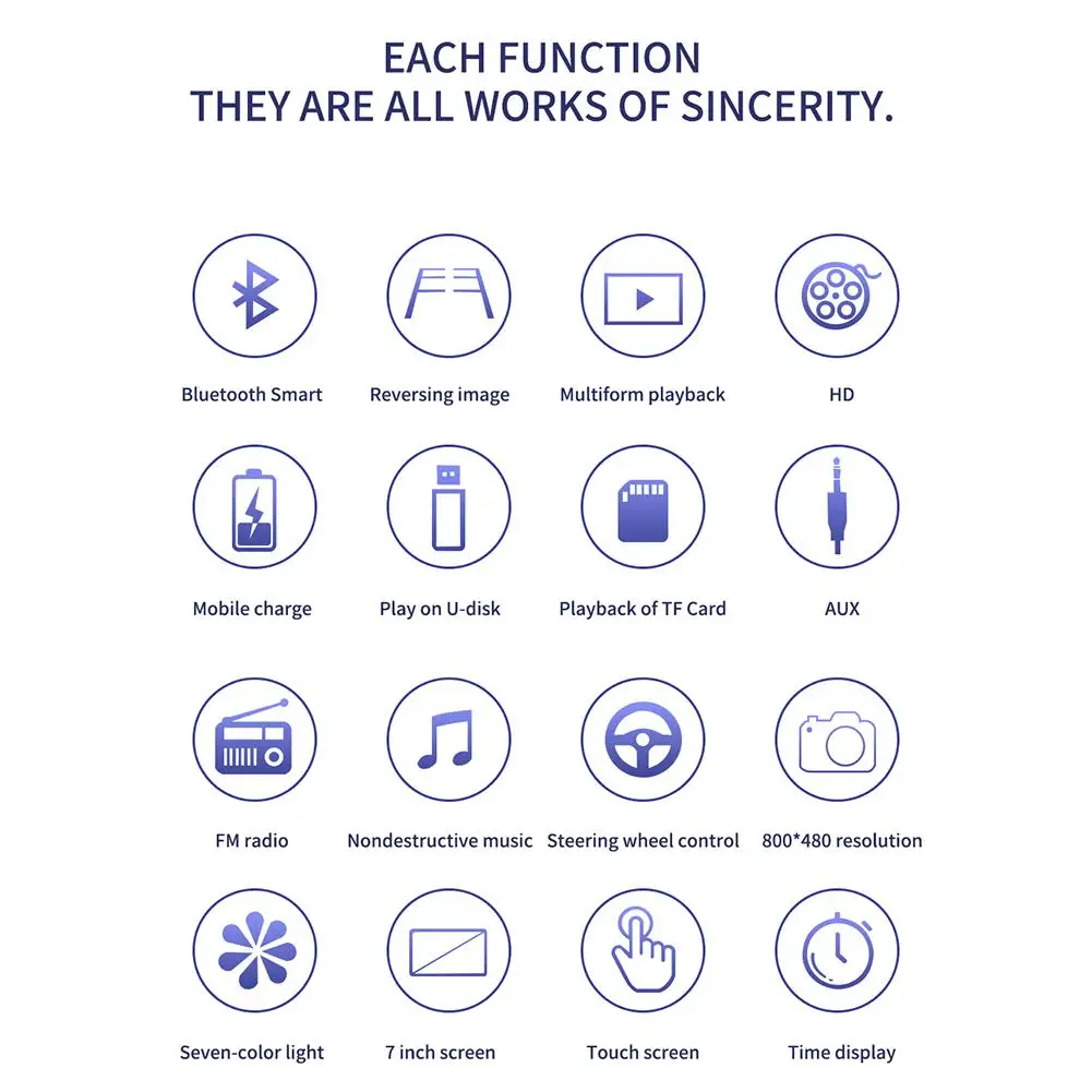 12 В MP5 плеер Радио Bluetooth стерео 7 дюймов Автомобильный HD 2 DIN сенсорный экран TF AUX в USB Bluetooth IOS Android телефон Зеркало Ссылка