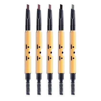 

5 Colors Long-lasting Waterproof Automatic Eyebrow Pencil Pen with Brush Soft Smooth Easy Wear