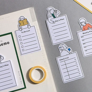 

30 Sheets Sticky Note Time Manage Basic Memo Pad DIY Planner Journal Daily Planner To Do List Lovely Portable Post It Notepad