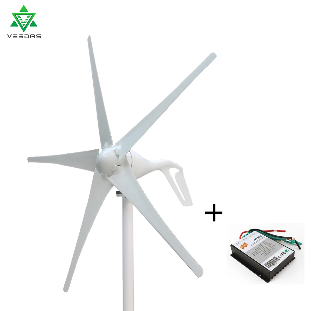 5 White Blades AC12V 24V ветряной генератор 400W небольшой мини ветряные мельницы ветра 3/5/Сменные кассеты-6 шт. Контроллер заряда генератора для морских светильник земли - Цвет: 5 White Blades