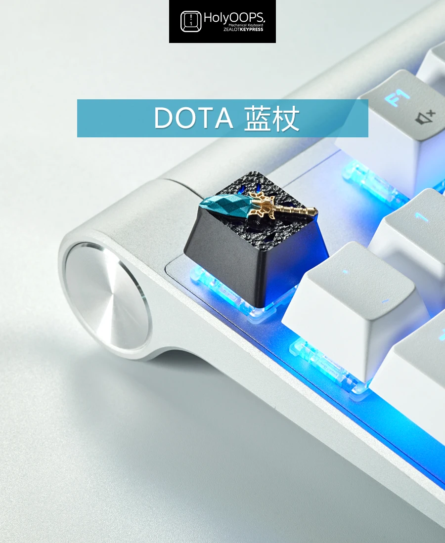 DOTA keycap R4 holioops Алюминиевый металлический keycap cherry mx keycap для механической клавиатуры