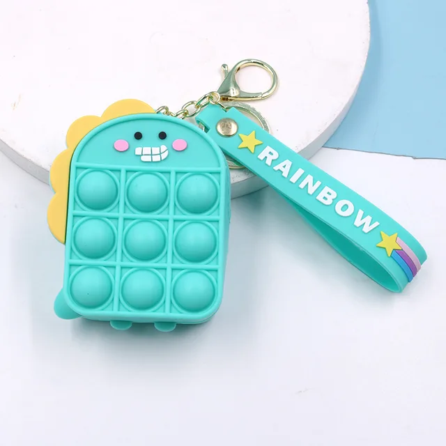 New Popit Mini Money Wallet Fingertip Toys Push Bubble Popite Pendant Bag Hot Sale Adult Decompression Toys Children Anti-Stress new 06
