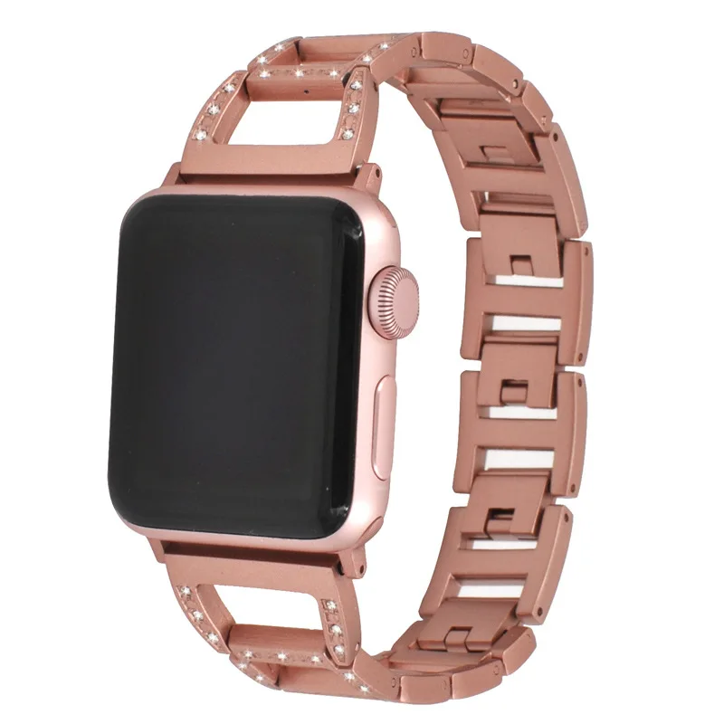 Ремешок для часов apple watch 38 мм из розового золота iwatch ремешок 40 42 44 браслет iphone