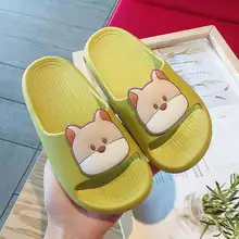 

Cartoon Dog Children Slippers Soft Sole Non-Slip Kids Shoes Bathroom Home Slippers Boy Girls Summer Cute Cartoon Children's Shoe