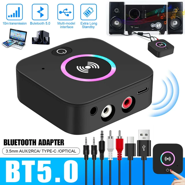 Adaptador Bluetooth 5,3 para coche, micrófono de música, manos libres,  3,5mm, receptor inalámbrico - AliExpress