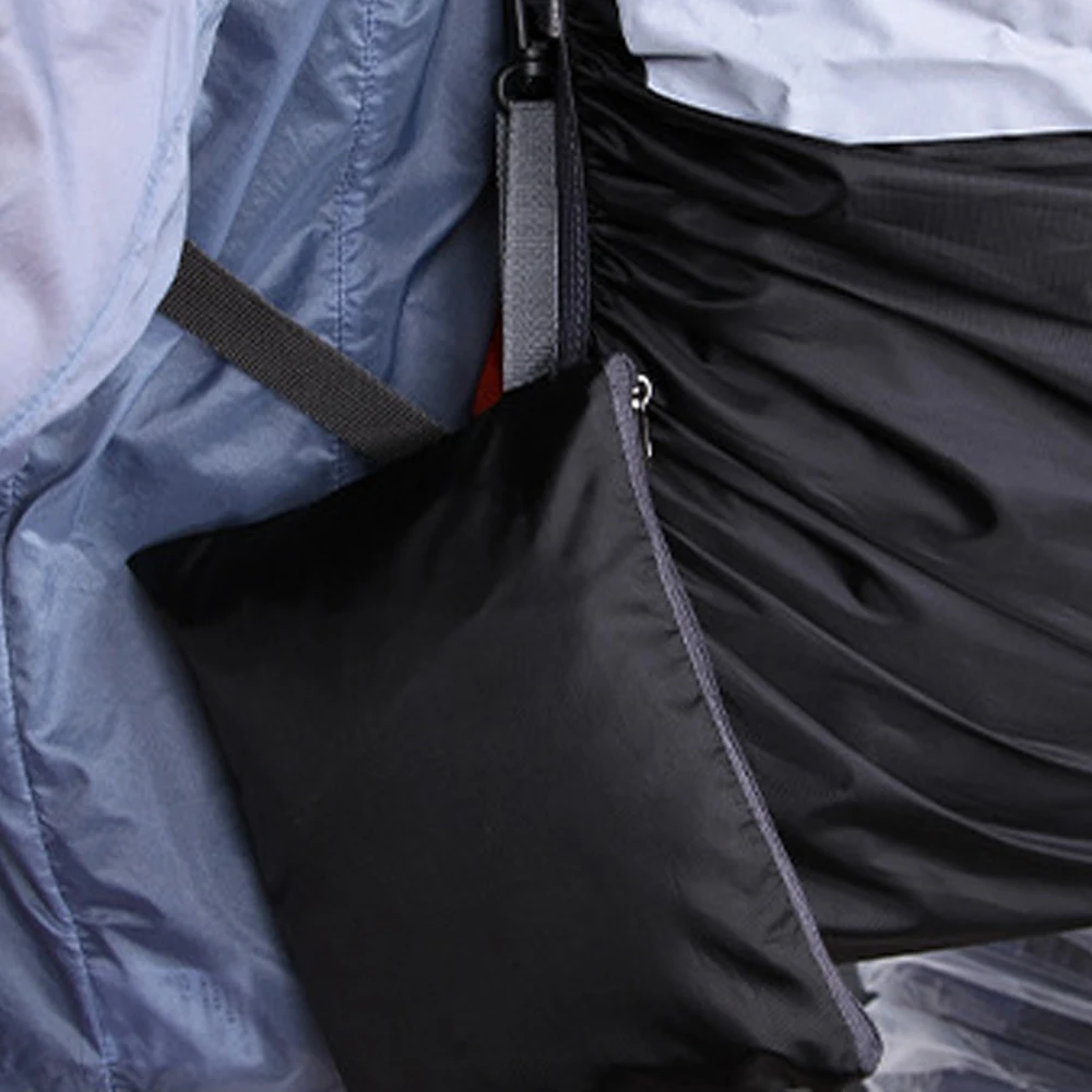 Открытый походный рюкзак дождевик портативный регулируемый ультра светильник Защита плеча водонепроницаемый солнцезащитный крем сумка Открытый пончо