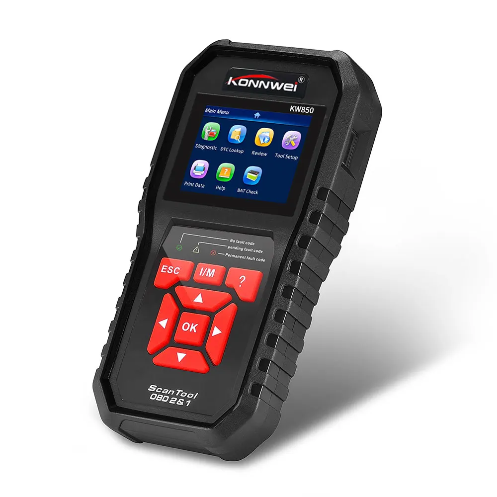ODB2 сканер автоматический диагностический сканер KONNWEI KW850 полная функция OBD2 автомобильный диагностический сканер универсальный OBD Код двигателя считыватель