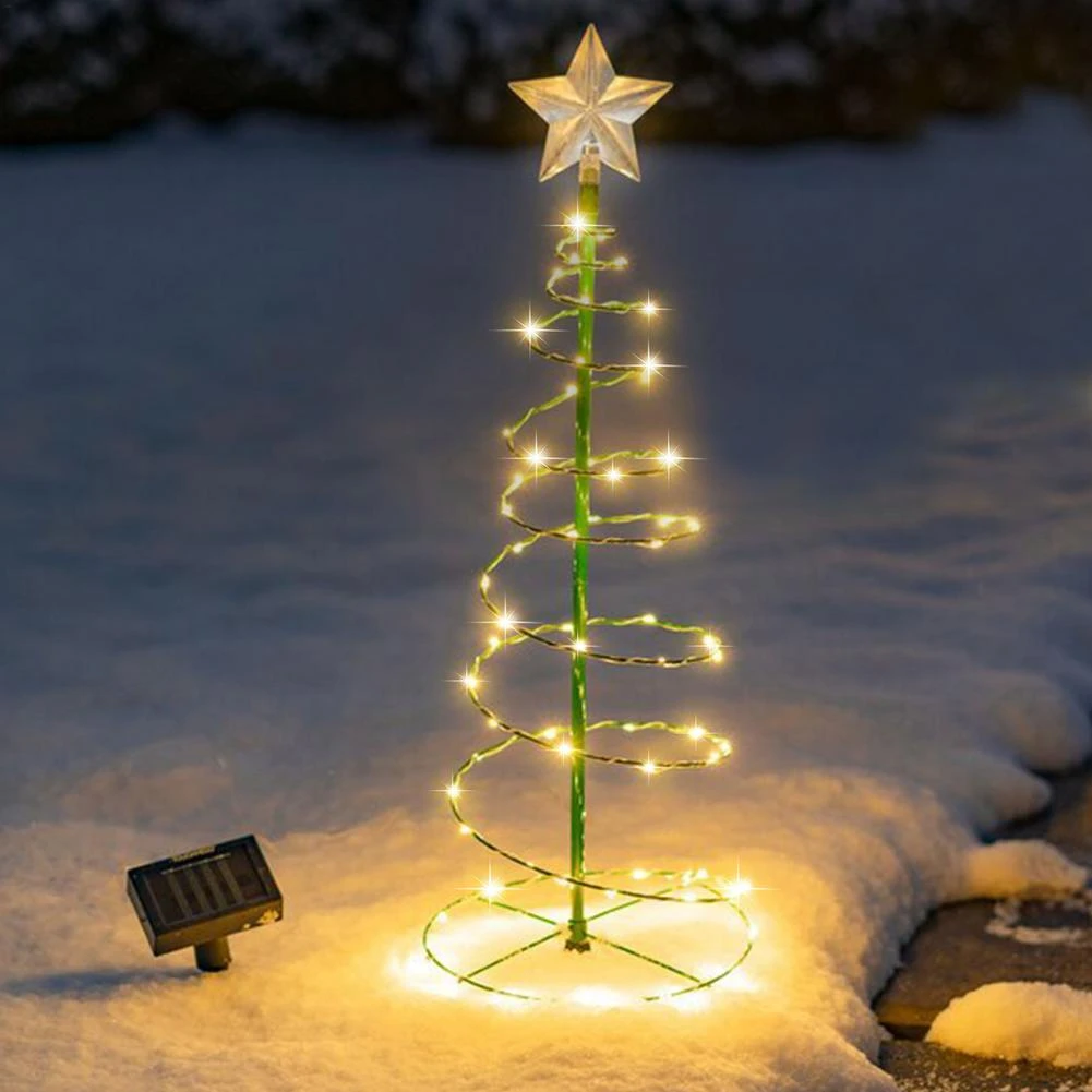 クリスマス用のソーラーペンダントランプ パティオ 木 庭 芝生 新しい 22 Pendant Drop Ornaments Aliexpress