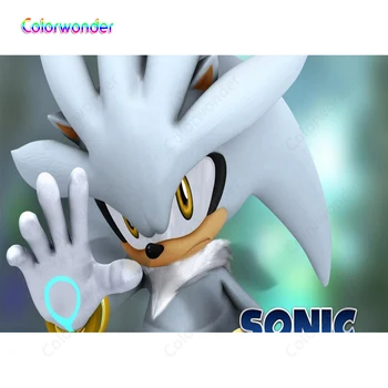 

Knight Sliver The Hedgehog Galahad with Angry Face Golden Eyes Photography Green Aurora Backgrounds Party Backdrops for Children