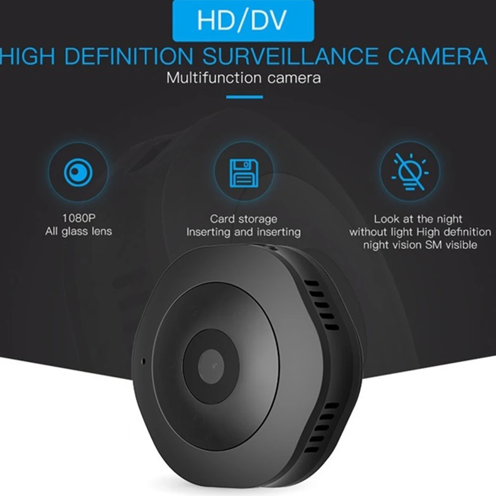 Suction Round Wireless Home Security Mini Monitor Camera Night Vision Digital Video Remote Control WIFI Outdoor Baby Battery HD