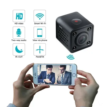 

WIFI Mini IP Camera HDQ9 Night Vision Motion Detect 1080P HD Mini Camcorder Loop Video Recorder Built-in Battery Body Cam r20