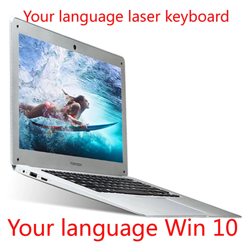 

P14 laptop 14inch Intel Atom Z8350 4G 64G notebook keyboard and OS language available for choose