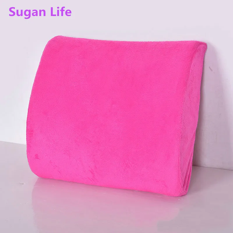Car Seat Pillows Home Office Relieve Pain Soft Memory Foam Lumbar Support Back Massager Waist Cushion Pillow for Chairs