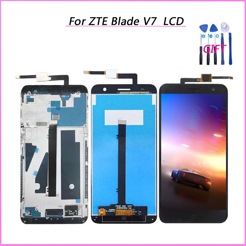100% Протестировано на ЖК-дисплей ZTE Blade V7 + фото для телефона Инструменты |