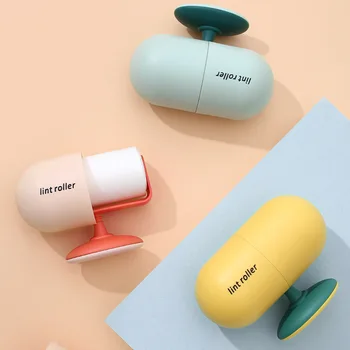 

Marketing Capsule Sticky Roller Detachable Fashion Cleaning Hair Remover Can Carry Office and Household Sticky Hair Device