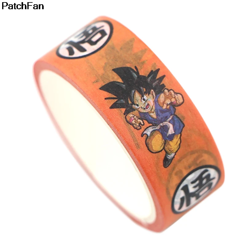 Patchfan DRAGON BALL Винтаж аниме Книга Забавные DIY Скрапбукинг дети клей васи маскирующая Лента Печатный узор наклейки A2668