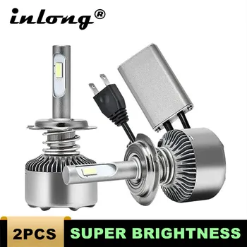 

With SAMSUNG Chips Mini H7 Led H4 14000LM H1 H8 H9 H11 9005 HB3 9006 HB4 Auto Car Led Headlight Bulbs 6000K Fog Lights DC12V
